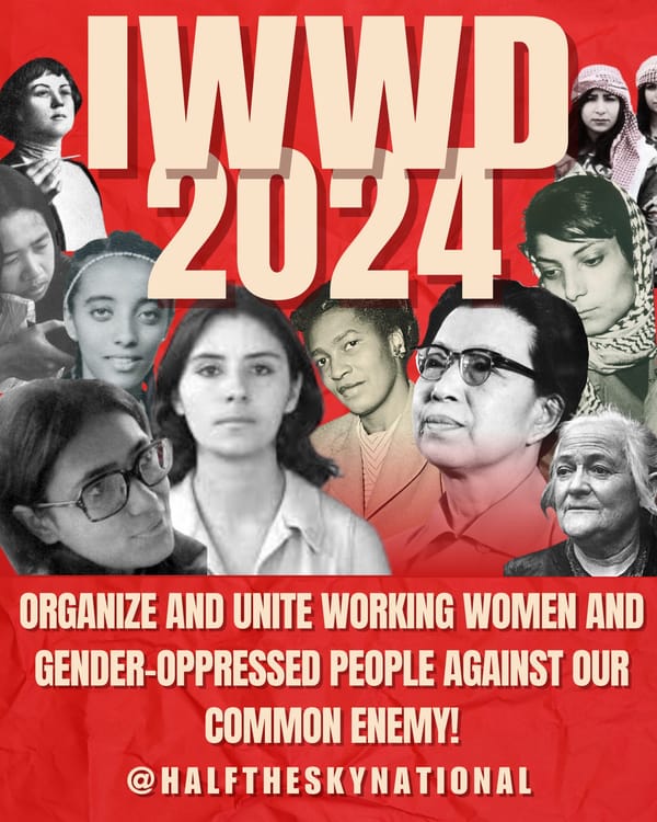 Our statement in honor of International Working Women's Day